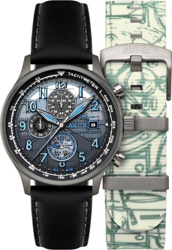 Avi-8 Hawker Hurrıcane Inkdıal Chronograph Lımıted Edıtıon Av-4123-01 Erkek Kol Saati - Image 1