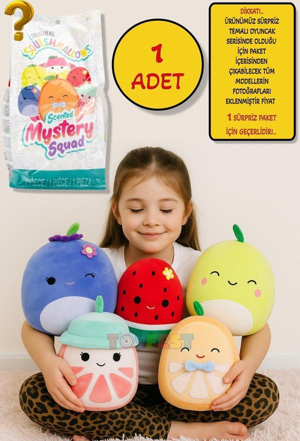 1 ADET Sürpriz Kokulu Squishmallows Mystery Squad Meyve Temalı Sürpriz Paket - 1 ADET - 20 CM - Image 1
