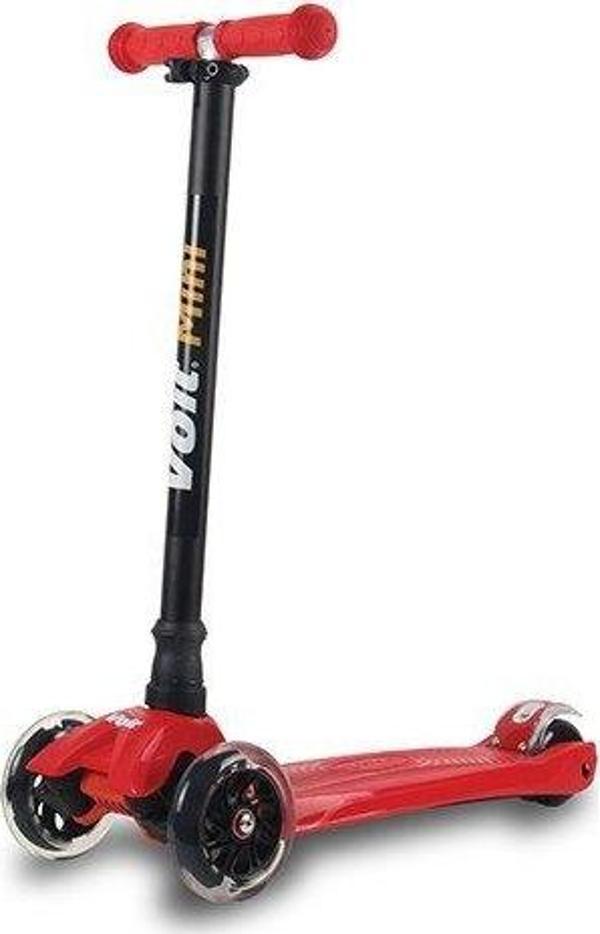 Voit Mini Led Işıklı 3 Teker Scooter -Kırmızı -New - Image 1