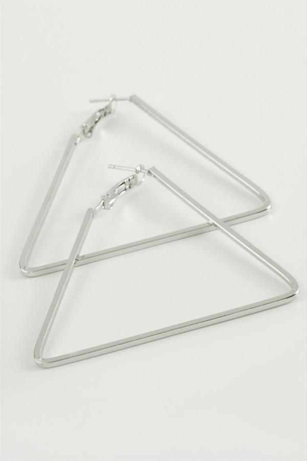 Avior Collection Üçgen Halka Küpe 6 Cm - Image 1