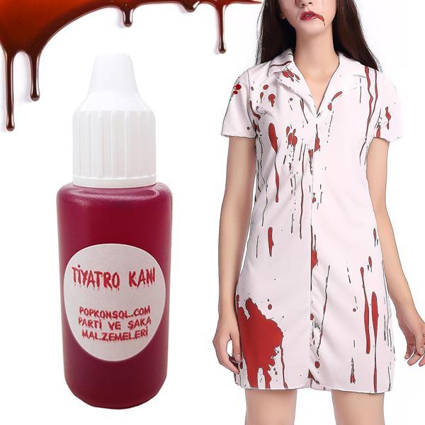 1 Adet Yapay Tiyatro Şaka Kanı Hallowen Sahte Kan - Image 1