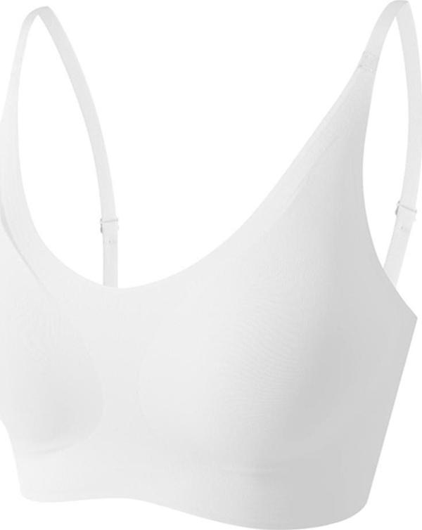 Papatya Dikişsiz Lazer Kesim Beyaz Sütyen - Image 1