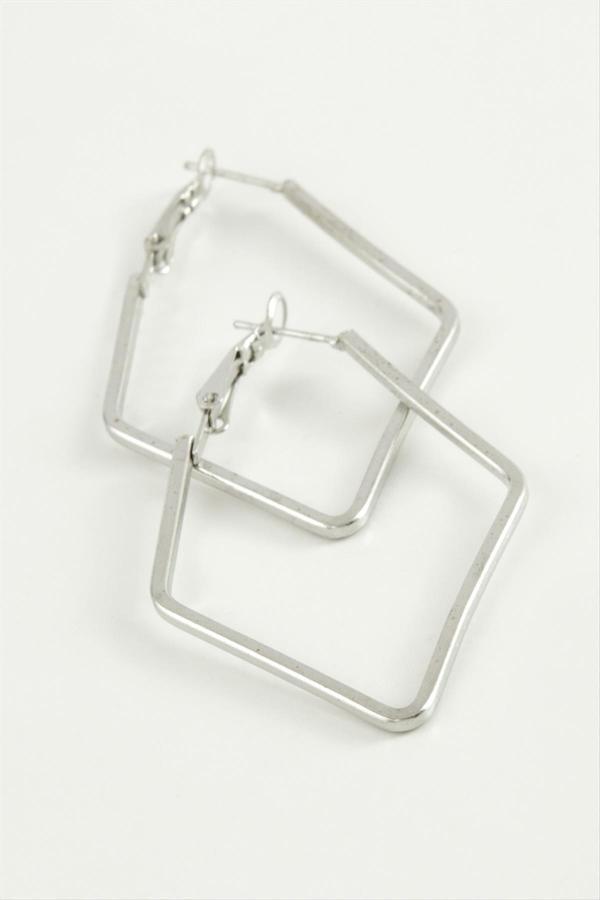 Avior Collection Dörtgen Halka Küpe 5 Cm - Image 1