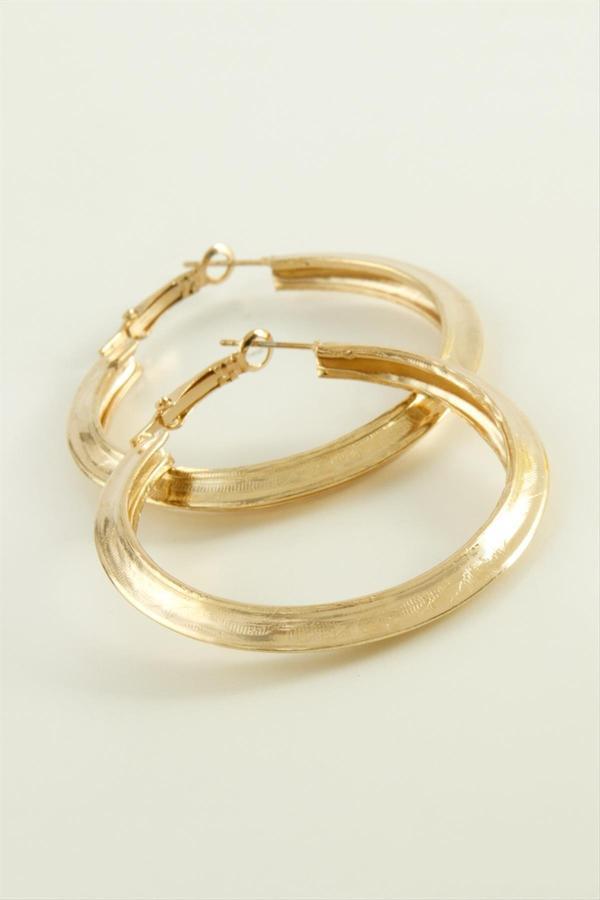 Avior Collection Oval Halka Küpe 4 Cm - Image 1
