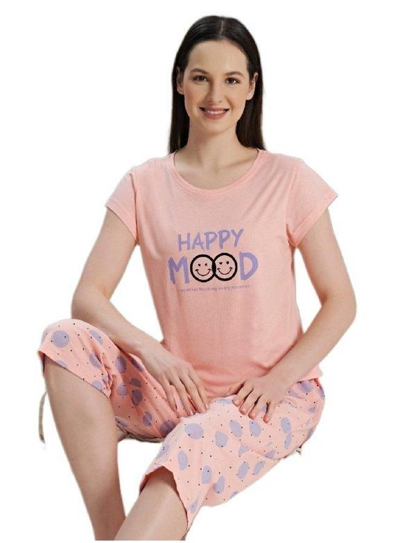  Mare Blu Tasarım Kadın Pijama Takımı Kısa Kollu Kapri S/XL - Image 1