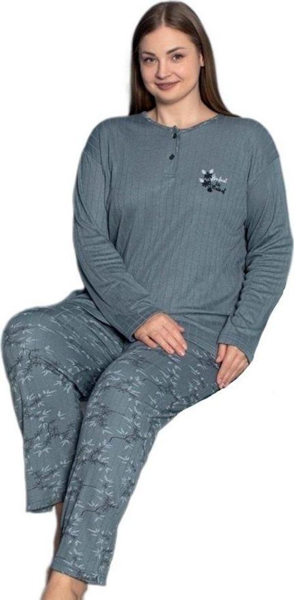 Rahatlatan Pijama Seti Kışlık Büyük Beden Kadın Pijama Takımı 3XL/6XL - Image 1