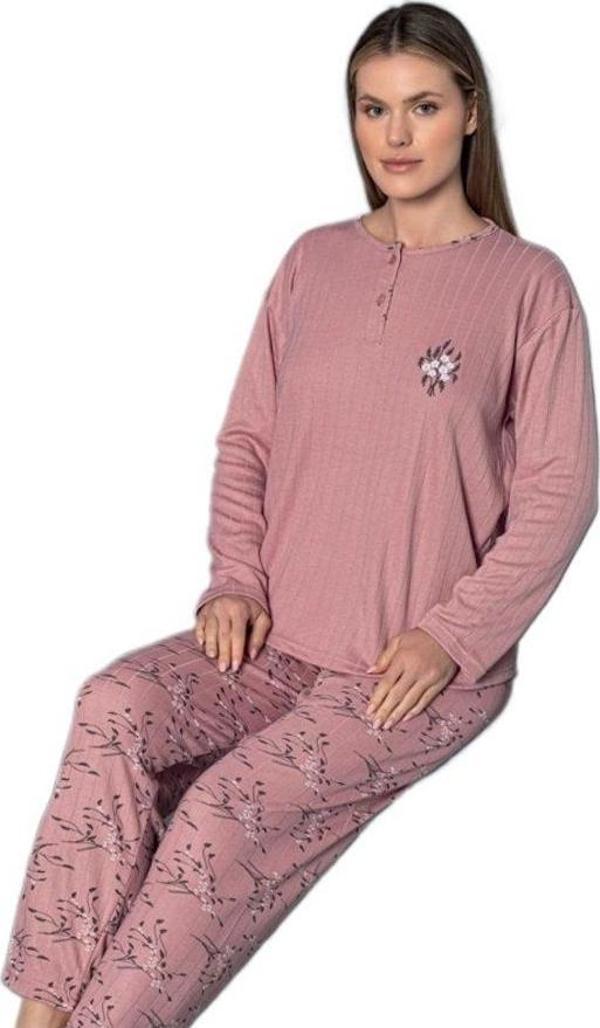 Auroray Notte Kışlık Kadın Pijama Takımı Yumuşak Rahat Ev Giyim - Image 1
