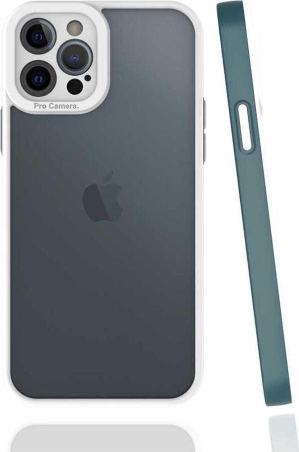 10Line Aksesuar İphone 12 Pro Max Uyumlu Zore Mima Kılıf-Koyu Yeşil - Image 1