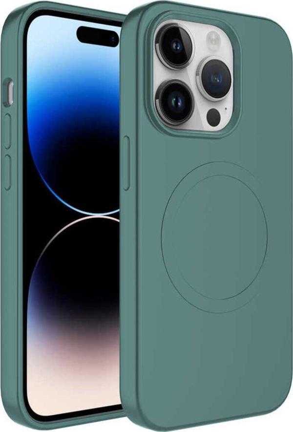 Cepmarketin İphone 12 Pro Max Uyumlu Magsafe Wireless Şarj Özellikli Pastel Renk Silikon Zore Plas Kılıf-K - Image 1