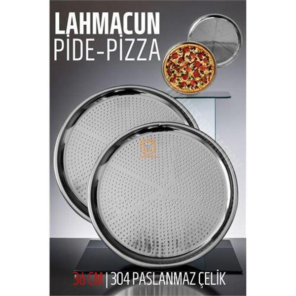 ModaCar Lahmacun Pizza Pide Pişirme Tepsisi 36 CM 2 li SET - Image 1