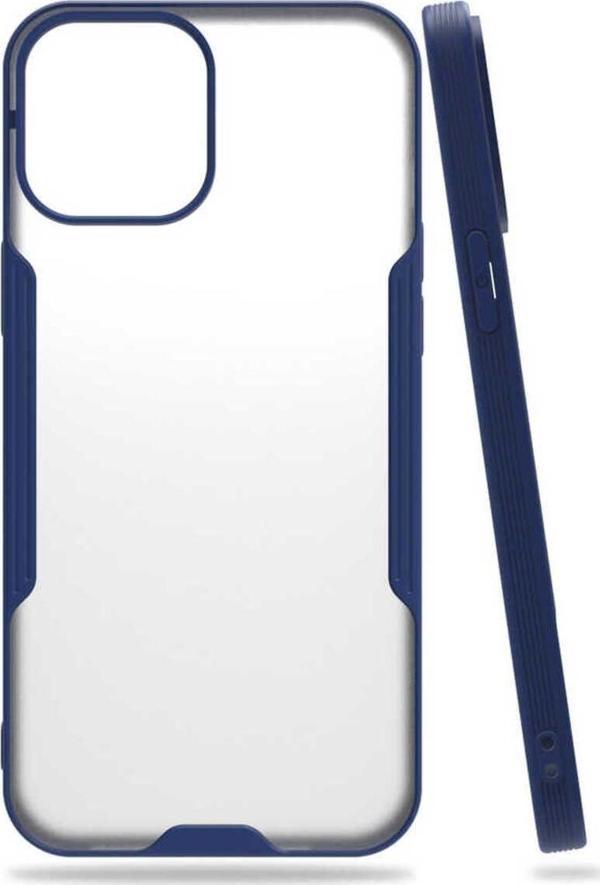 Cepmarketin İphone 12 Pro Max Uyumlu Zore Parfe Kılıf-Lacivert - Image 1