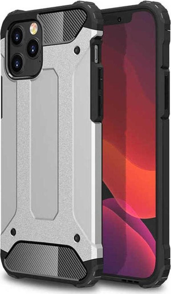 Cepmarketin İphone 12 Pro Uyumlu Zore Crash Silikon Kılıf-Gri - Image 1