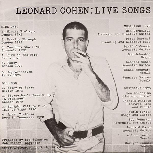 Leonard Cohen: Live Songs - Image 1