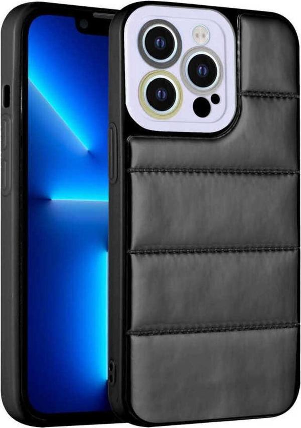 Avid Diva İphone 12 Pro Max Uyumlu Kamera Korumalı Aihttgli Renkli Zore Seksek Kılıf-Siyah - Image 1