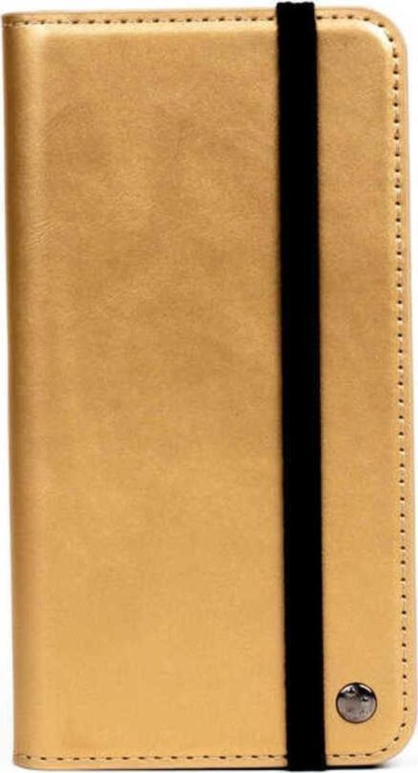 Avid Diva İphone 12 Uyumlu Zore Multi Cüzdan Kılıf-Gold - Image 1