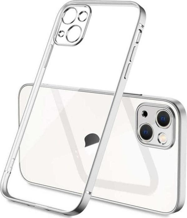 Kılıftech İphone 13 Uyumlu Zore Gbox Kılıf-Gümüş - Image 1