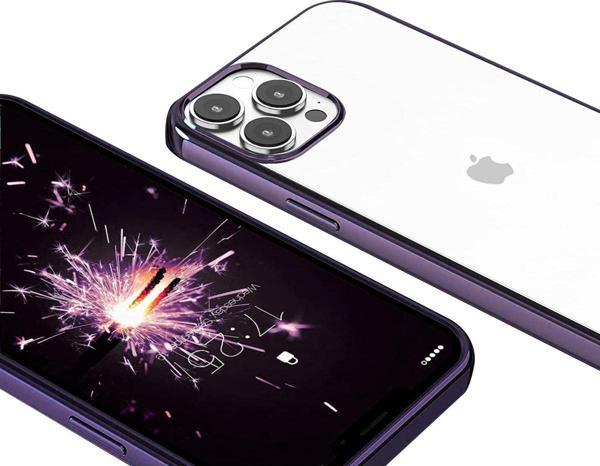 Marselit İphone 13 Pro Uyumlu Zore Pixel Kılıf-Derin Mor - Image 1