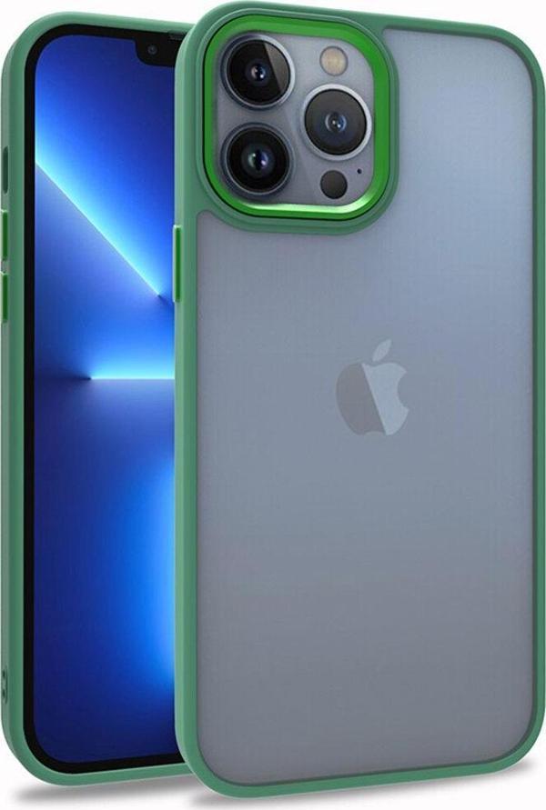 Bbs Teknoloji Grup İphone 13 Pro Max Uyumlu Zore Flora Kılıf-Yeşil - Image 1