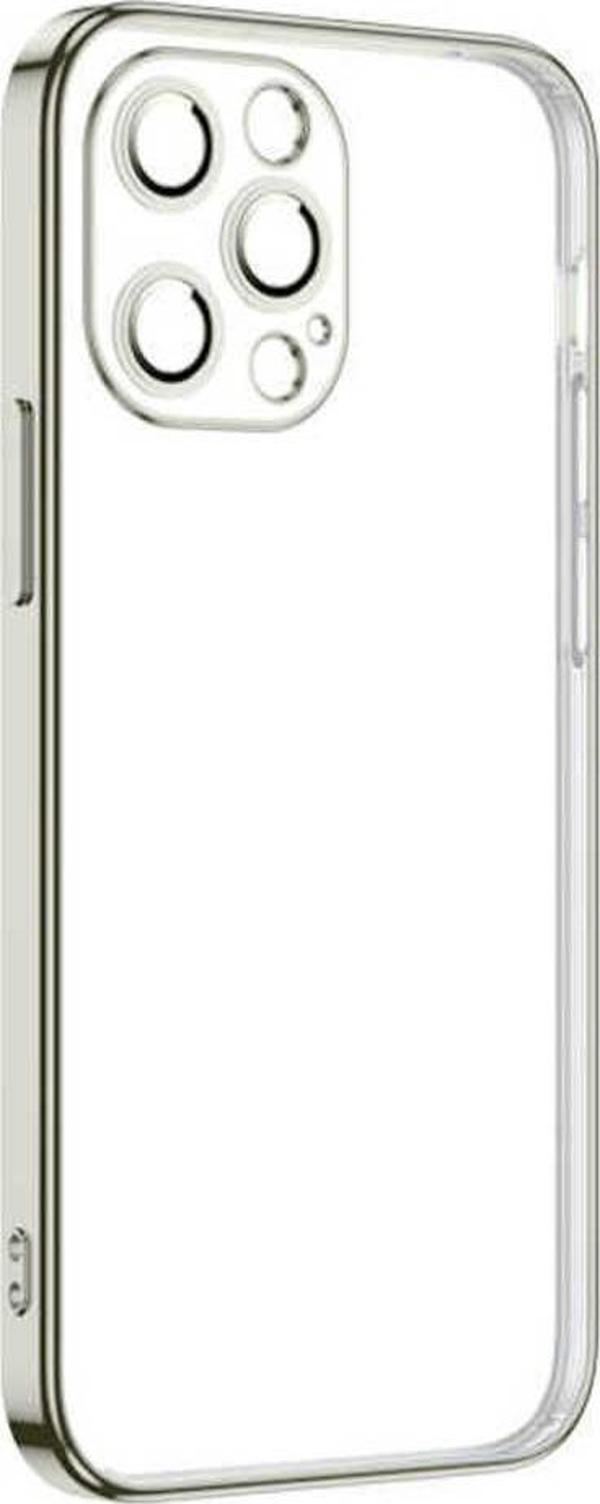 Yucca Tech İphone 12 Pro Uyumlu Zore Krep Kılıf-Gümüş - Image 1