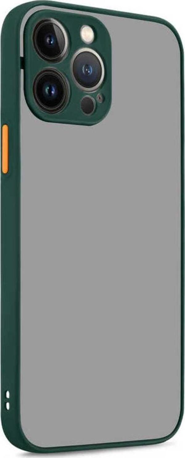 Zen Aksesuar İphone 13 Pro Max Uyumlu Zore Hux Kılıf-Koyu Yeşil - Image 1