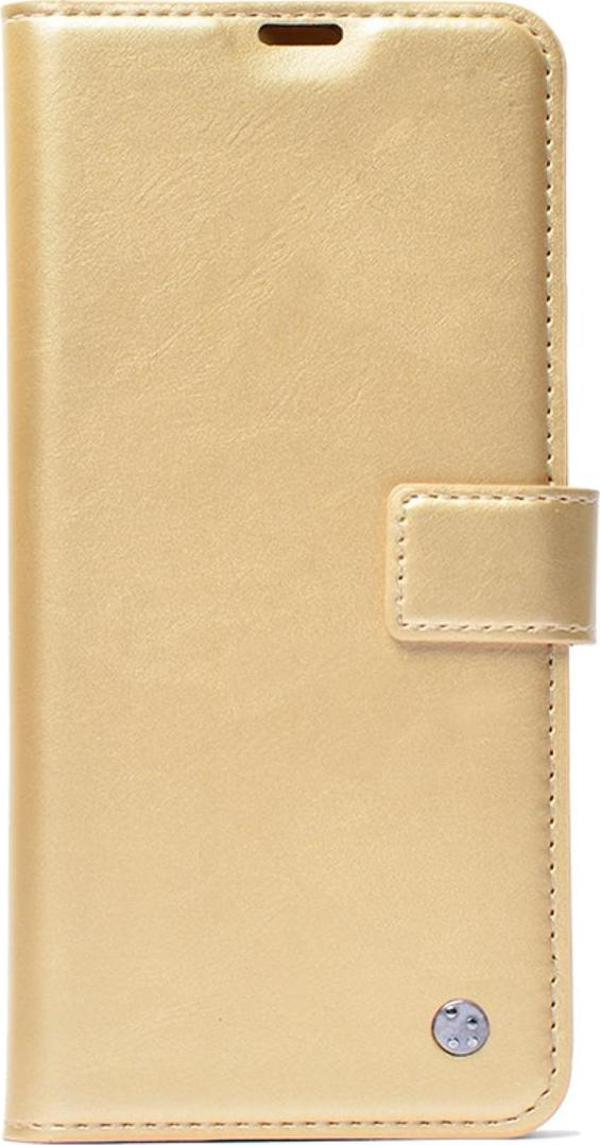 Kılıftech İphone 16 Pro Max Kılıf Zore Kar Deluxe Kapaklı Kılıf - Gold - Image 1