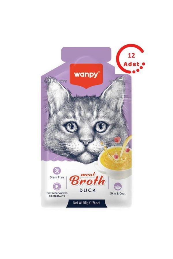 Wanpy Ördek Etli Kedi Çorbası 50 Gr X 12 Adet - Image 1