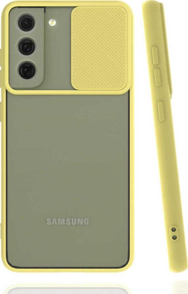 Zore Galaxy S22 Plus Uyumlu Lnsm-İ Kılıf-Sarı - Image 1