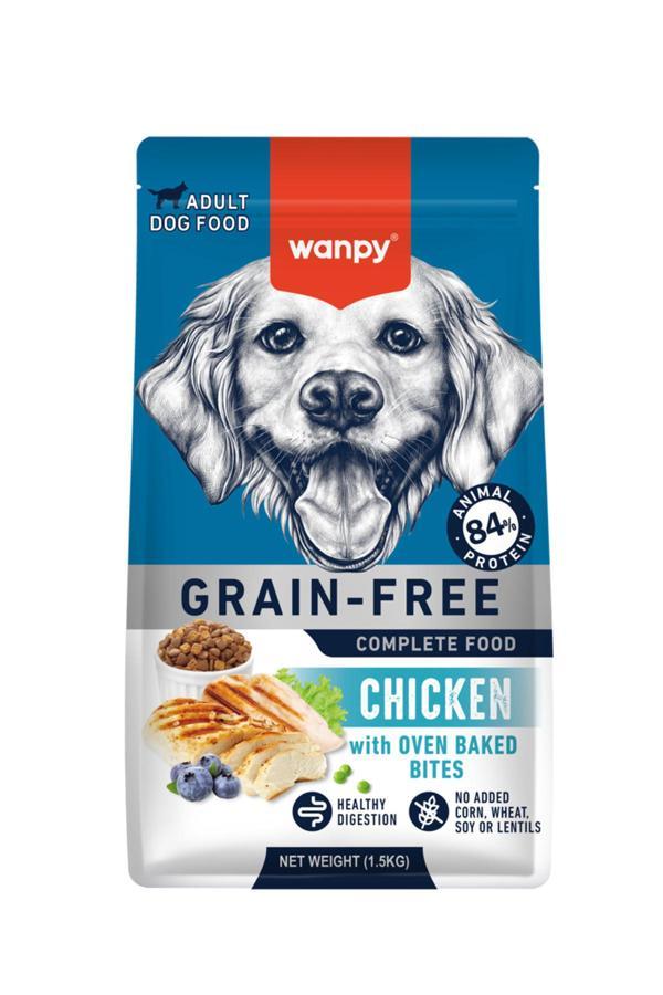 Wanpy Tahılsız Tavuklu Yetişkin Köpek Maması 1,5 Kg - Image 1