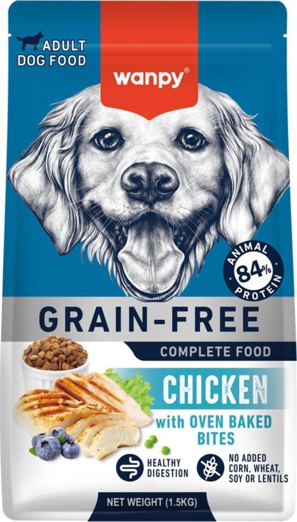 Wanpy Tahılsız Tavuklu Yetişkin Köpek Maması 1,5 Kg - Image 1