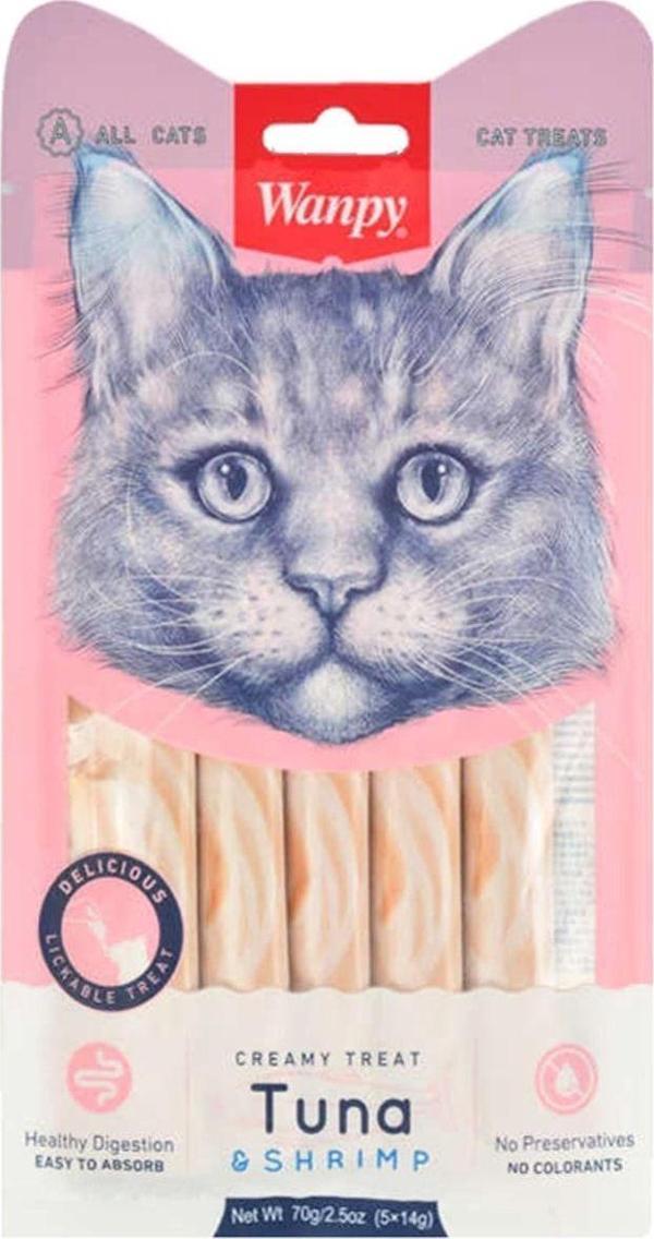 Wanpy Ton Balıklı Ve Karidesli Sıvı Kedi Ödül Maması - Image 1