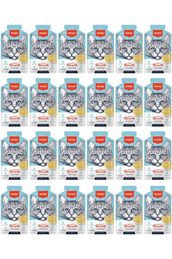 Wanpy Tavuklu Tahılsız Kedi Çorbası 50Gr - 24 Adet - Image 1