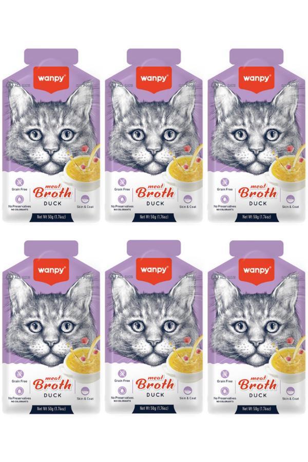 Wanpy Ördekli Tahılsız Kedi Çorbası 50Gr - 6 Adet - Image 1