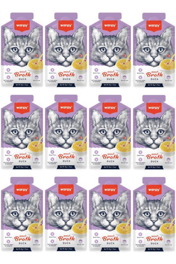 Wanpy Ördekli Tahılsız Kedi Çorbası 50Gr - 12 Adet - Image 1
