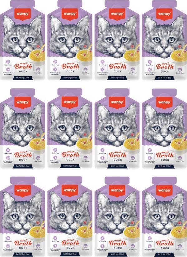 Wanpy Ördekli Tahılsız Kedi Çorbası 50Gr - 12 Adet - Image 1