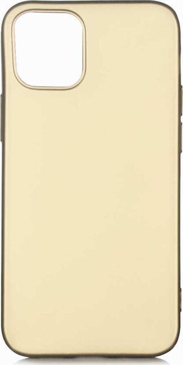 Kılıftech İphone 12 Mini Uyumlu Zore Premier Silikon Kılıf-Gold - Image 1