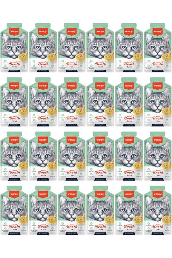 Wanpy Ton Balıklı Tahılsız Kedi Çorbası 50Gr - 24 Adet - Image 1