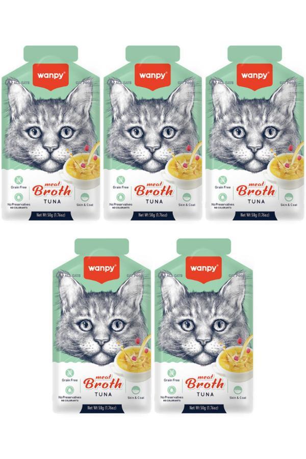 Wanpy Ton Balıklı Tahılsız Kedi Çorbası 50Gr - 5 Adet - Image 1