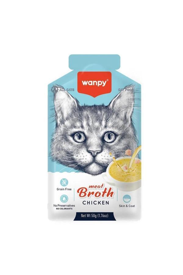 Wanpy Tavuk Etli Kedi Çorbası 50 Gr X 8 Adet - Image 1