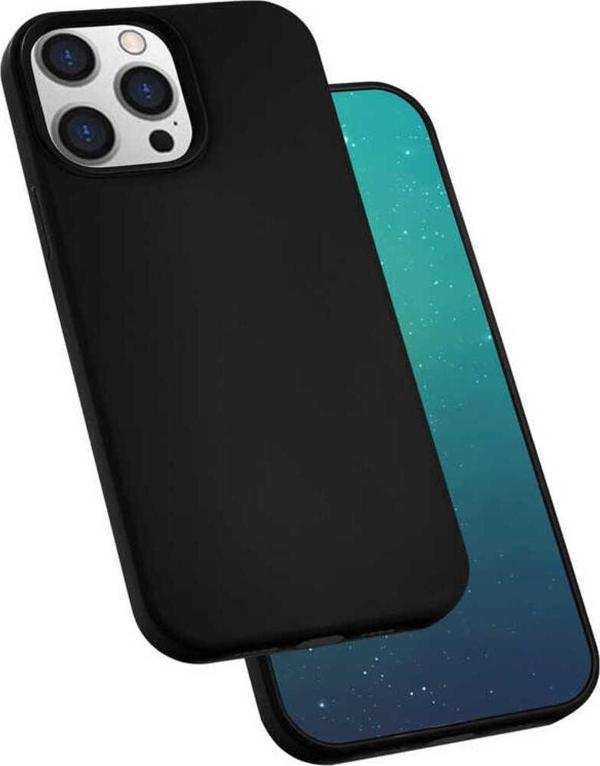 Fly Gifts İphone 13 Pro Max Uyumlu Zore Silk Silikon-Siyah - Image 1