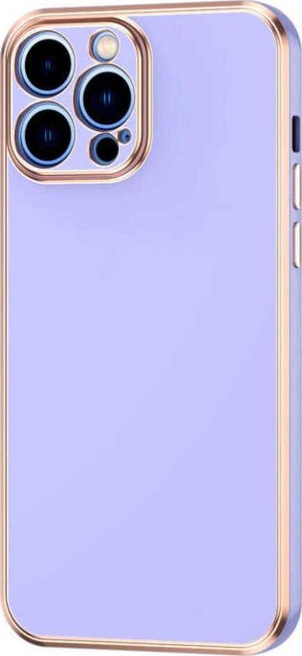 Fly Gifts İphone 13 Pro Uyumlu Zore Bark Kılıf-Mor - Image 1