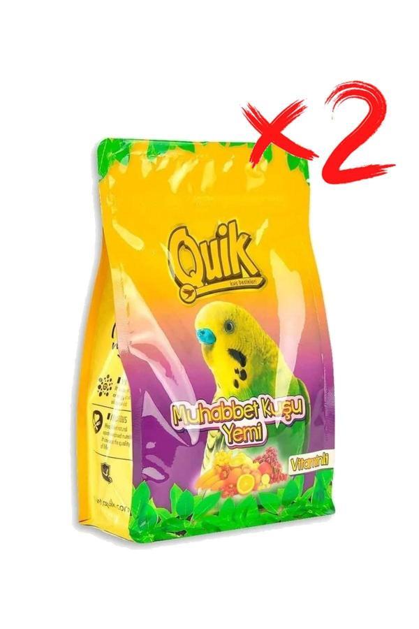Quik Muhabbet Kuşu Yemi Vitaminli 400 Gr X2 - Image 1