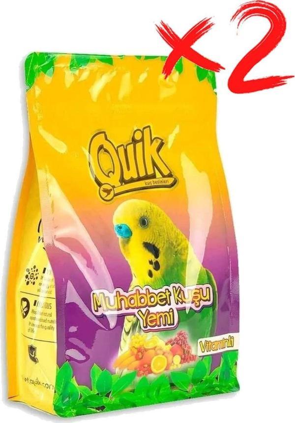 Quik Muhabbet Kuşu Yemi Vitaminli 400 Gr X2 - Image 1