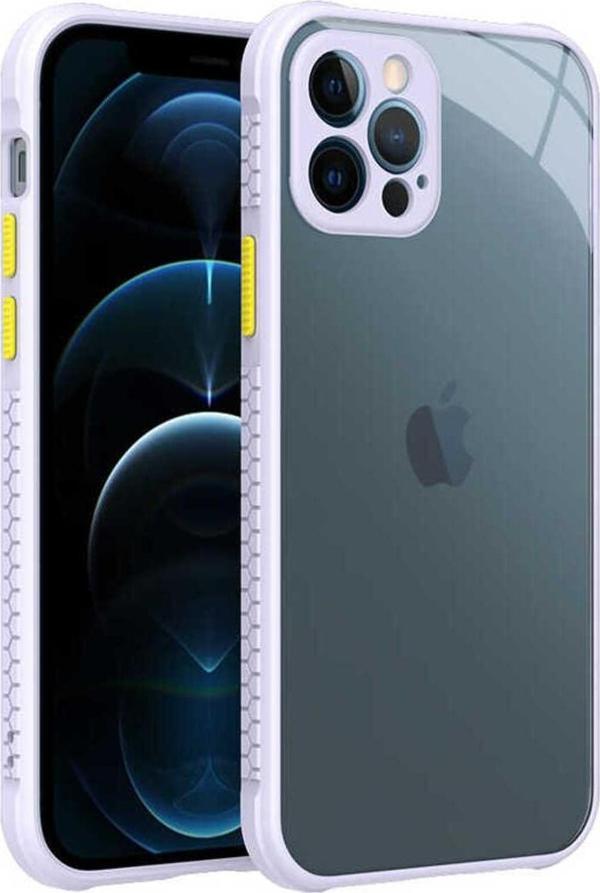 Zore İphone 12 Pro Uyumlu  Kaff Kılıf-Mor - Image 1