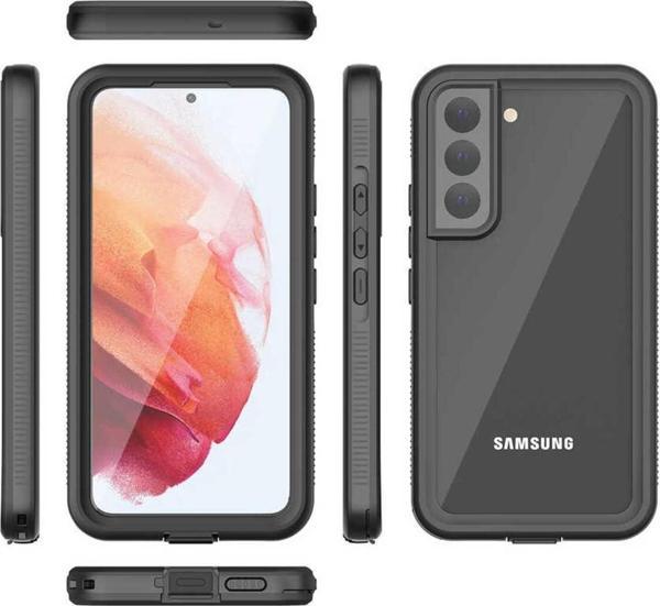 Resveq Galaxy S22 Plus Uyumlu 1-1 Su Geçirmez Uyumlu-Siyah - Image 1