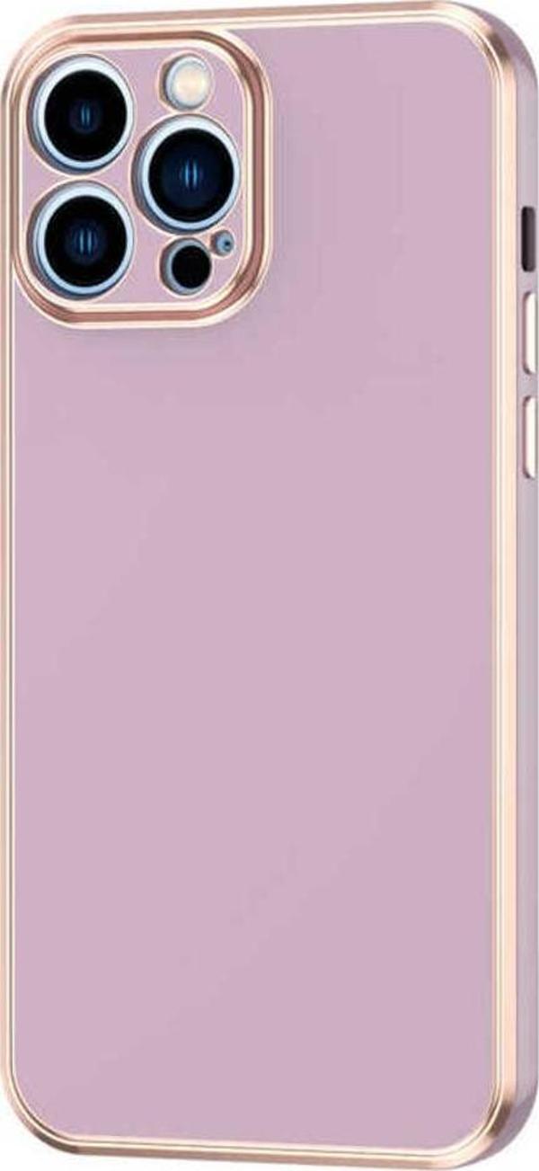 Gng Home İphone 13 Pro Uyumlu Zore Bark Kılıf-Lila - Image 1
