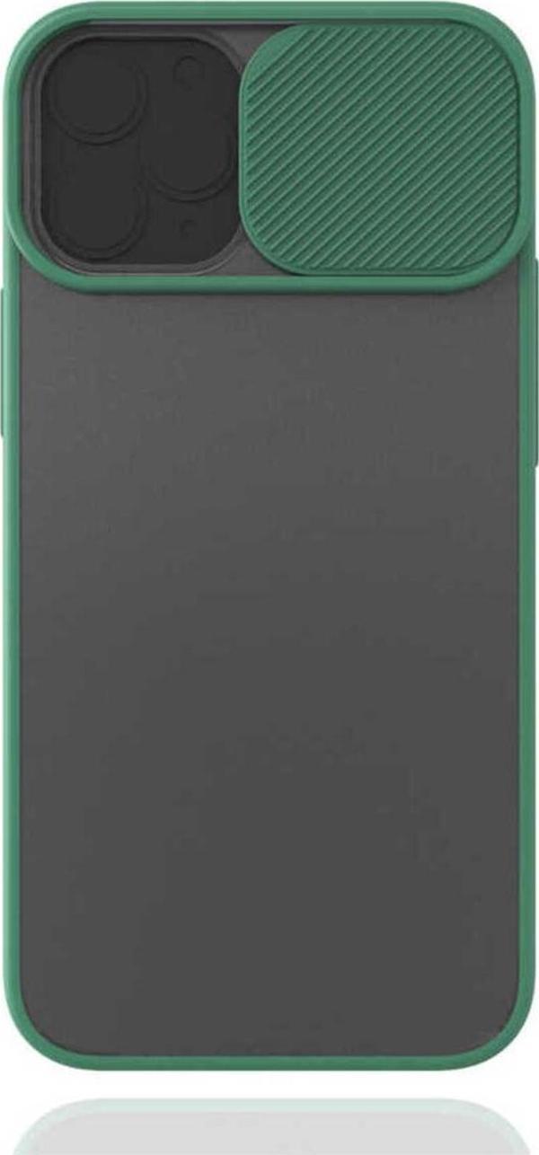 Marselit İphone 12 Mini Uyumlu Zore Lnsm-İ Kılıf-Koyu Yeşil - Image 1