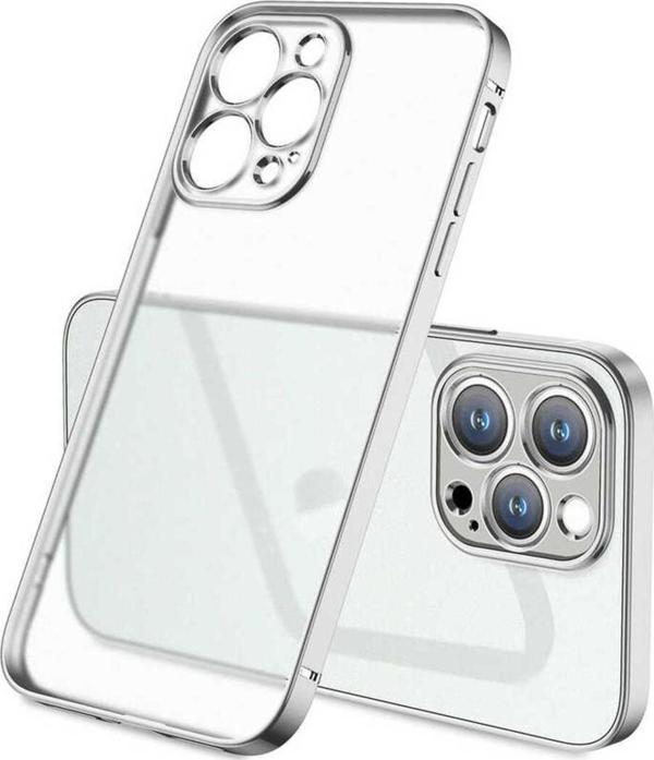 Atlas İphone 12 Pro Max Uyumlu Zore Mat Gbox Kılıf-Gümüş - Image 1