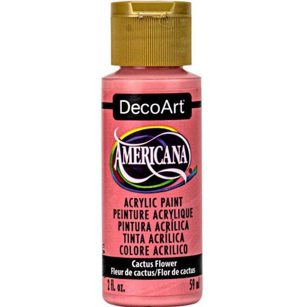 Decoart Americana Cactus Flower Kırmızı Akrilik Boya 2oz DA384 - Image 1