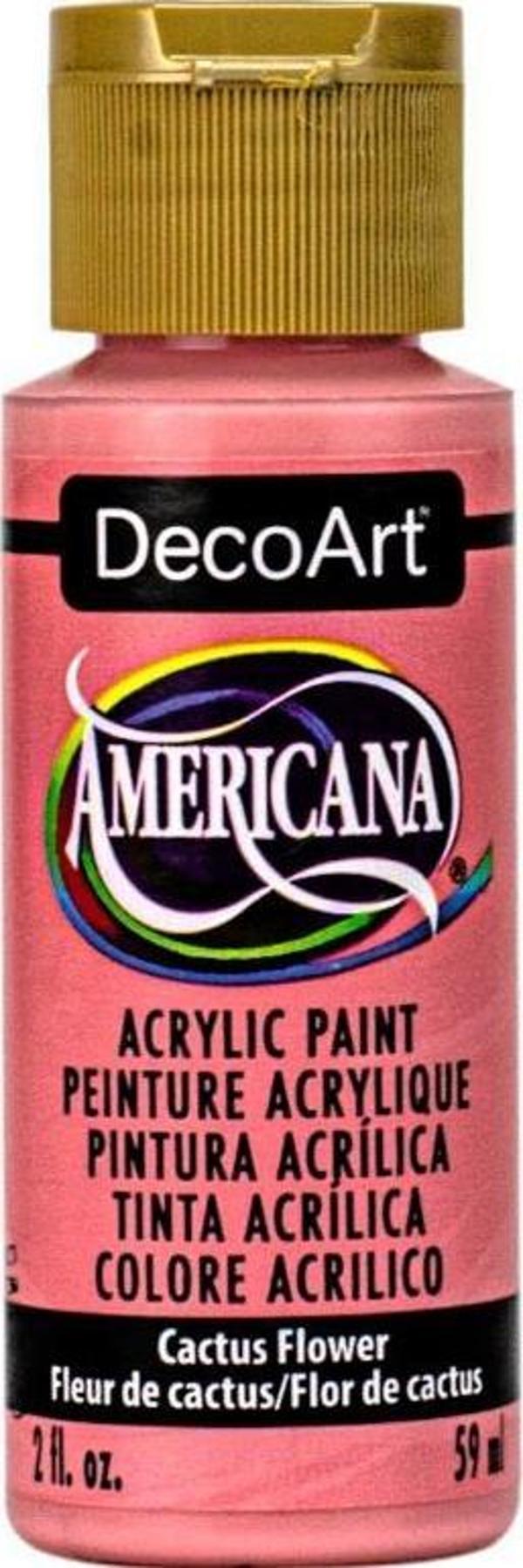 Decoart Americana Cactus Flower Kırmızı Akrilik Boya 2oz DA384 - Image 1