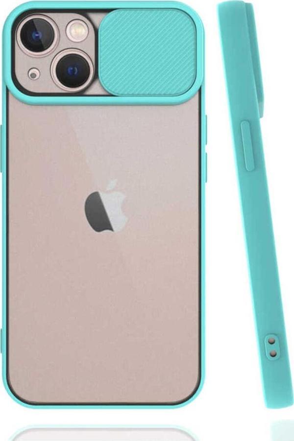 Zore İphone 13 Mini Uyumlu Lnsm-İ Kılıf-Turkuaz - Image 1